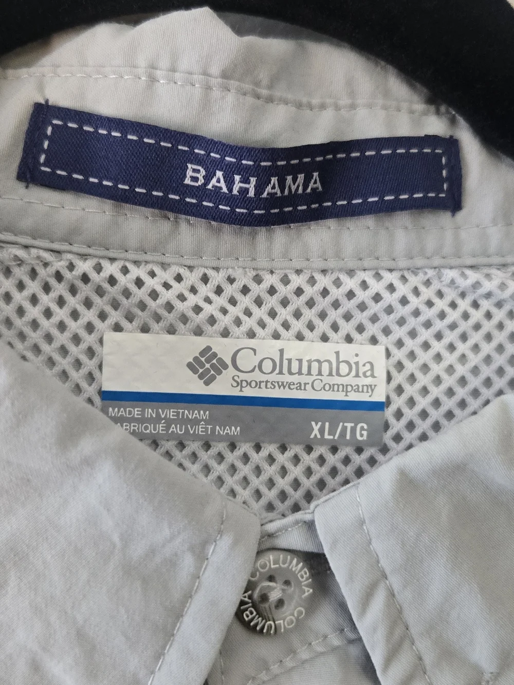 Columbia Men's Bahama Shirt in Light Gray